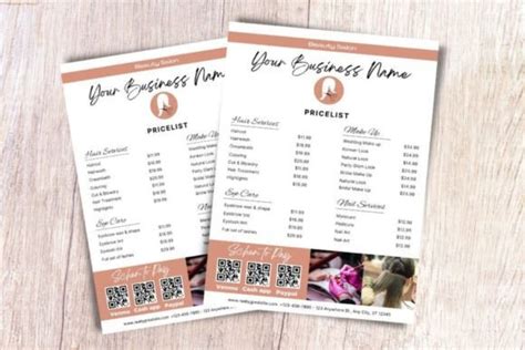 Price List Editable Template Graphic By Craftsmaker Creative Fabrica