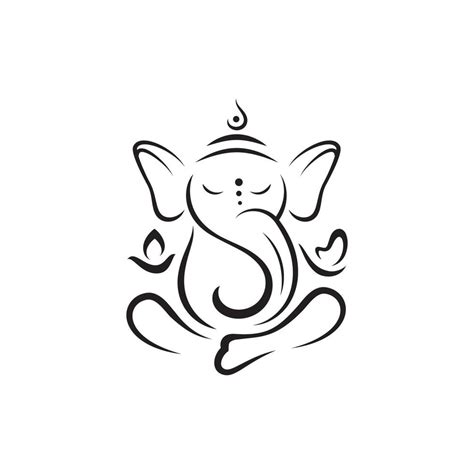 ganesha vector icon design illustration  vector art  vecteezy