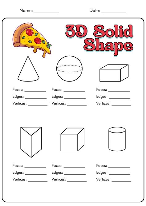 Solids Worksheet For Kindergarten