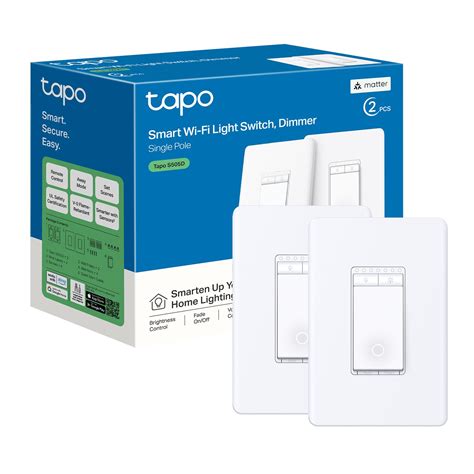 TP-Link Tapo Matter Smart Dimmer Switch: Voice Control w/Siri, Alexa