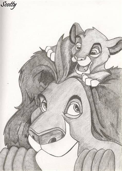 Mufasa and Simba by scottyrae on DeviantArt