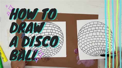 How To Draw A Disco Ball Part Youtube