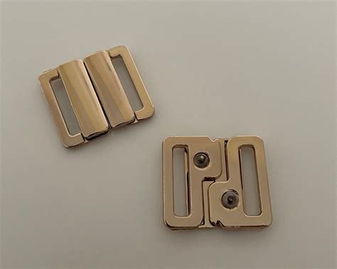 Piece Gold Swimwear Clasp Bikini Buckle Hook Clasp Lingerie Buckle Mm Etsy