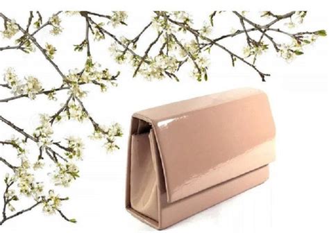 Linda Bolsa Festa Verniz Nude Casamento Festas Debutantes Shopee Brasil