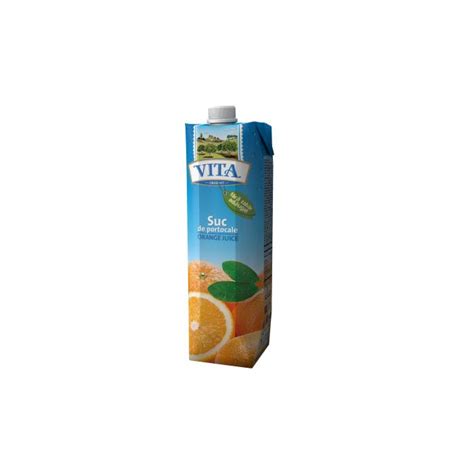 Vita Orange Juice No Sugar Added L Bulbs