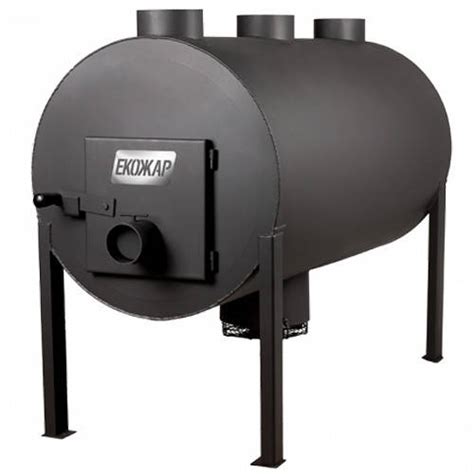 Печь буржуйка булерьян Экожар Про 700 ПЛЮС с встроенным вентилятором ...