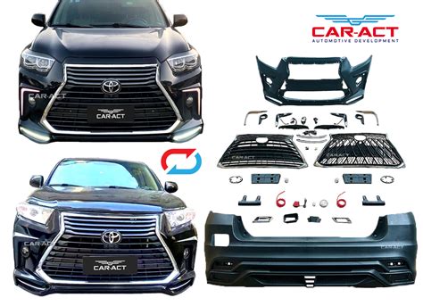 2008 2013 Toyota Highlander Kluger Convert To Lexus LX Style Bodykit