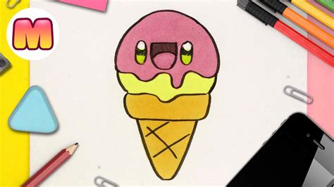 Como Dibujar Un Helado De Fresa Kawaii Dibujos Kawaii Faciles Como