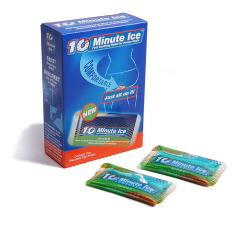 10 Minute Ice - Fast Relief Hemorrhoid Treatment with 2 Shaped Ice