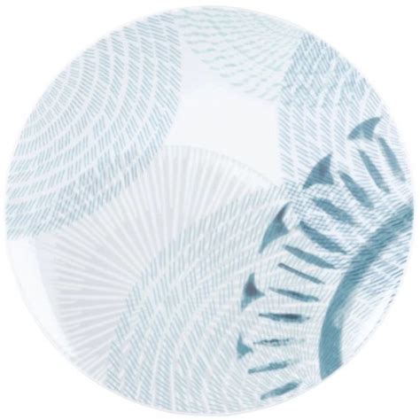 Assiette Plate En Porcelaine Blanche Motifs Bleus Maisons Du Monde Mr