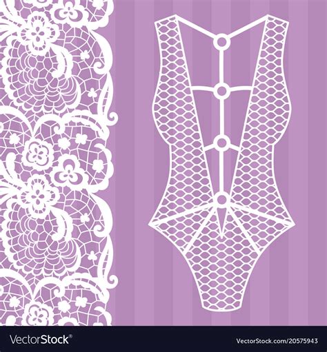 Body Lingerie Lacy Royalty Free Vector Image Vectorstock