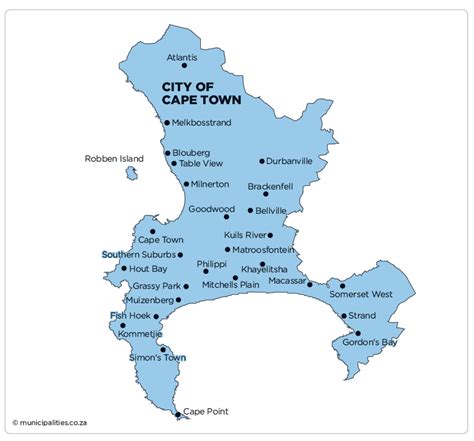 City of Cape Town Metropolitan Municipality - Map