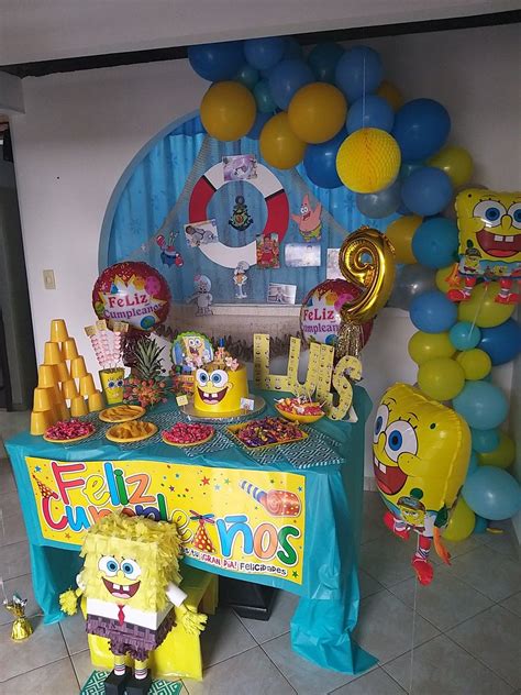 Decoração Para Aniversario Do Bob Esponja - 9