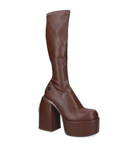 Naked Wolfe Spice Stretch Boots 130 In Brown Lyst
