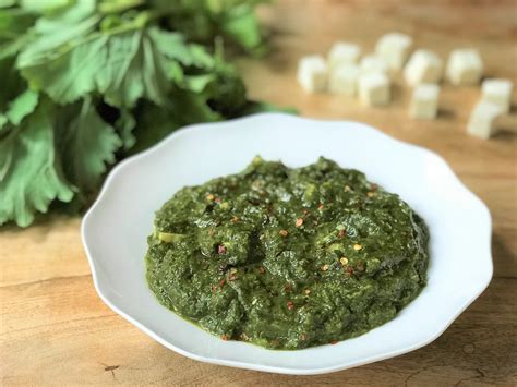 Saag Paneer Is Made With Cooking Mustard Leaves And Spinach With Spices