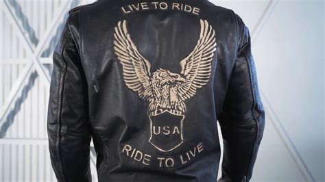 Vikingcycle American Eagle Leather Jacket For Men Review Video Youtube