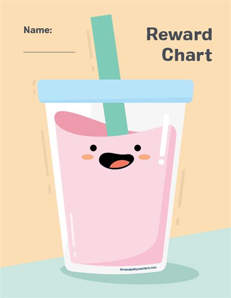 Boba Reward Chart - MamaBabyMandarin.com