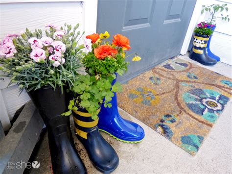 Super Cute Rainboot Planters