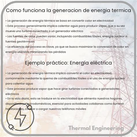 C Mo Funciona La Generaci N De Energ A T Rmica