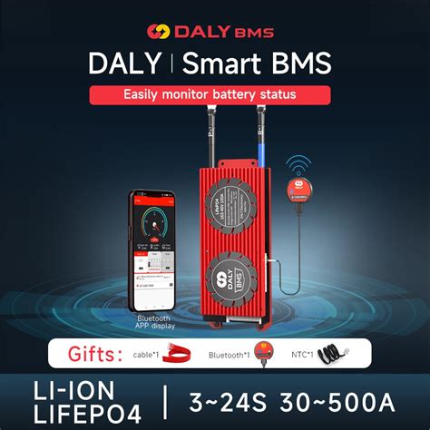 Daly Smart BMS LiFePo4 4S 12V 24V 36V 48V 30A 60A 100A 120A 150A 200A