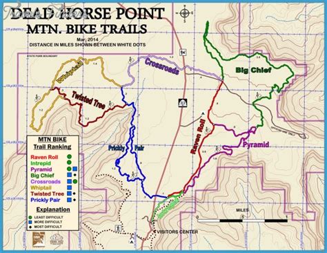 Arches National Park Hiking Map - TravelsFinders.Com