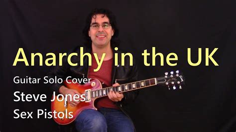 Anarchy In The UK Guitar Solo Guitar Cover Sex Pistols YouTube