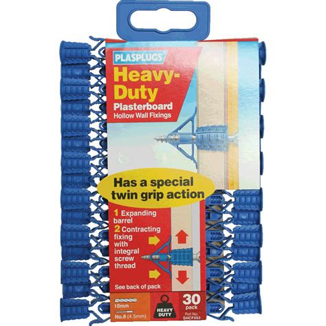 Plasplugs Heavy Duty Plasterboard Fixings 30 Pack Bargain Store UK