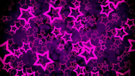 Neon pink stars 4K wallpaper download