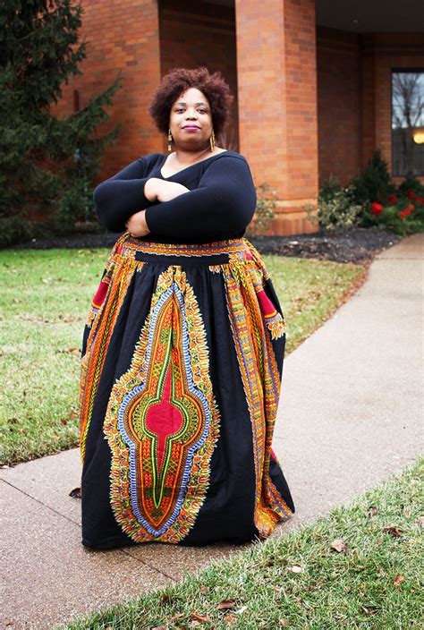 Authentic Dashiki Plus Size African Maxi Skirt Plus Size