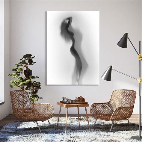 Naked Girl Wall Art Nude Woman Canvas Prints Sexy Bedroom And Bathroom Decor Erotic Canvas