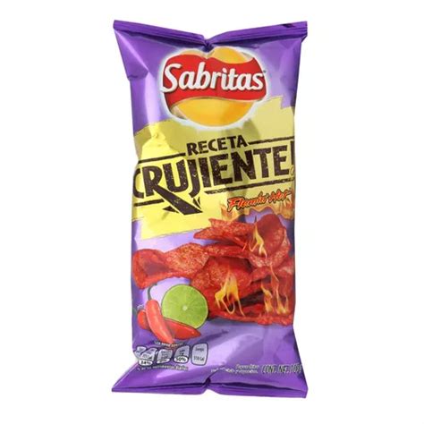 Papas Sabritas Receta Crujiente Flamin Hot Chile Limón gr MercadoLibre