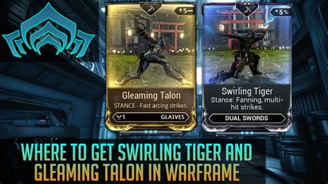 Where To Farm For Swirling Tiger And Gleaming Talon In Warframe Youtube