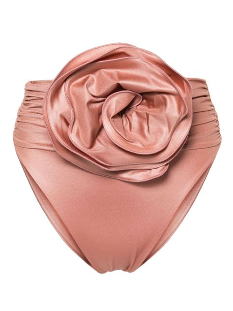 Magda Butrym High Waisted Bikini Bottoms Pink Farfetch Au