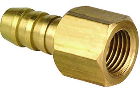 Штуцер с внутренней резьбой 1/4F для шланга с внутренним диаметром 8 мм ...