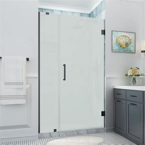 Aston Belmore Xl 46 25 47 25 X 80 Frameless Hinged Shower Door Ultra