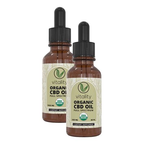 Usda Organic Cbd Oil Full Spectrum Vitality Cbd Inc