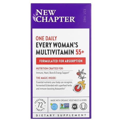 New Chapter, 55+ Every Woman‘s One Daily, Whole-Food Multivitamin ...