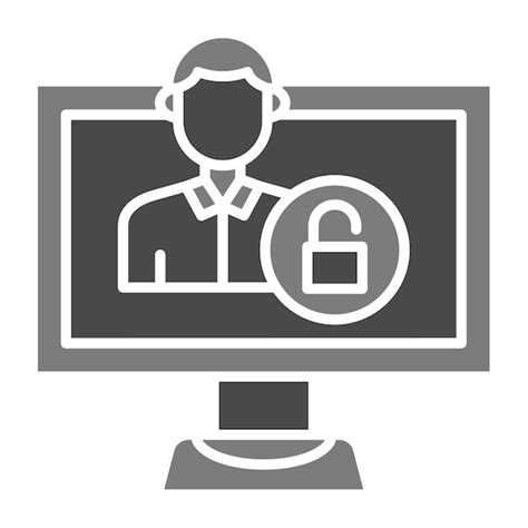 Ícono De Control De Acceso Vector Premium