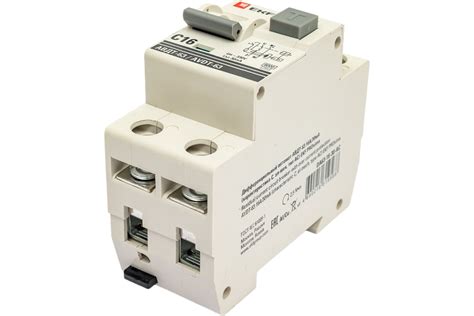 Дифференциальный автомат EKF АВДТ-63 16А/30мА (характеристика C, эл-мех ...