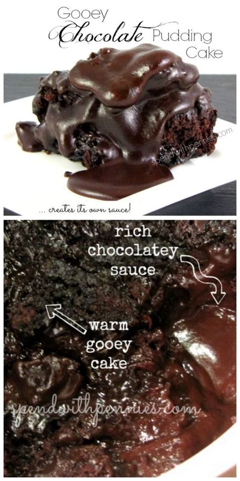 Gooey Chocolate Pudding Cake Recipe Easy Chocolate Pudding Cakes And Sauces