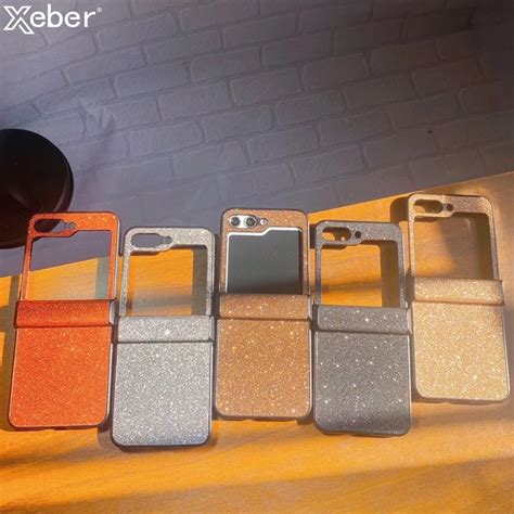 Fashion Glitter Folding Phone Case For Samsung Galaxy Z Flip 5 4 3 ...