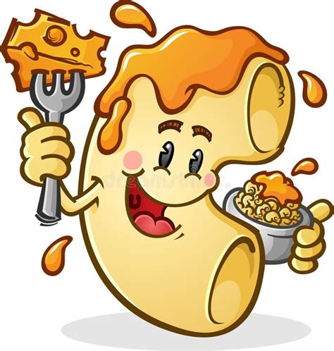 Macaroni and Cheese Cartoon Character Stock Vector - Illustration of ...