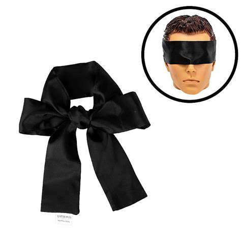 Venda Para Olhos Em Cetim Preto Sex Shop Fascina O