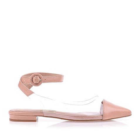 Sapatilha Couro Nude Uza Shoes Sapatos Femininos