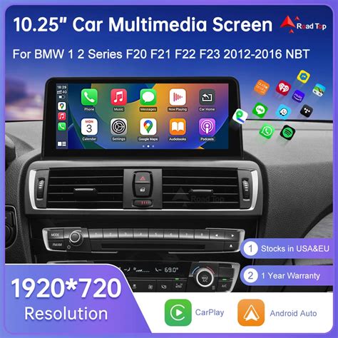 10,25-дюймовый беспроводной мультимедийный экран Apple Carplay для BMW ...