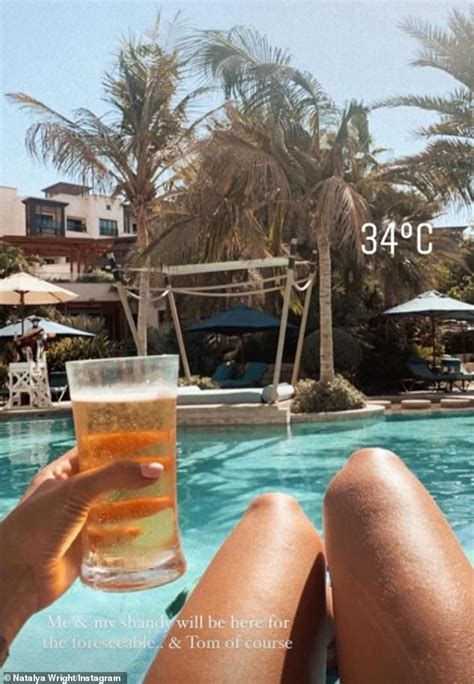 Natalya Wright Shows Off Her Lithe Physique In A Black Bikini Daily Mail Online