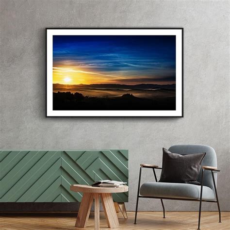 Toscaanse Zonsopkomst In Poster Zonsopkomst Ingelijste Posters