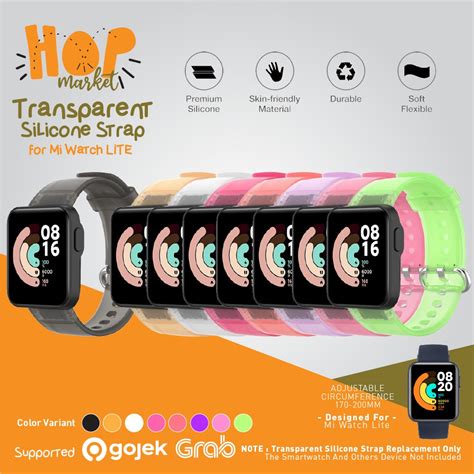 Silicone Strap Transparan TPU Rubber Silikon For Xiaomi Mi Watch LITE