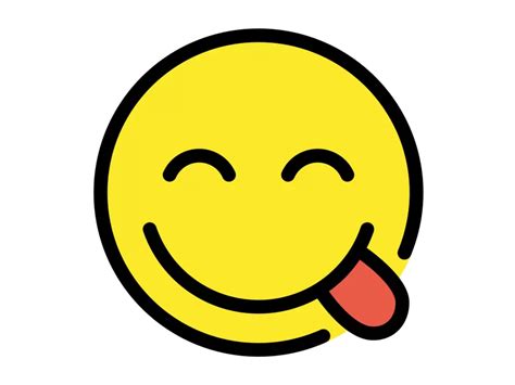 Face Savoring Food Emoji Icon Png Vector In Svg Pdf Ai Cdr Format