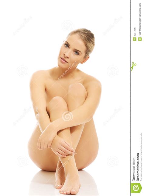 Nude Woman Sitting On The Floor Stock Image Image Of Skin Portrait
